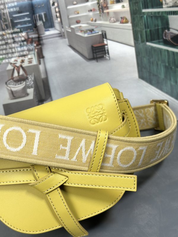 Mini Gate Dual Bag in Soft Calfskin and Jacquard(21*12.5*9.5cm)-055