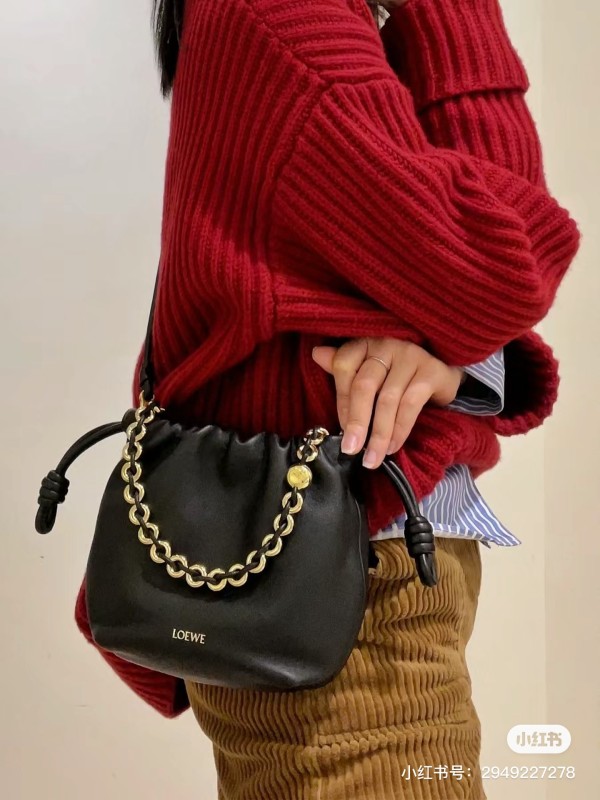 Mini Flamenco Purse Bag in Mellow Nappa Lambskin(23*17*5.5*cm)-056