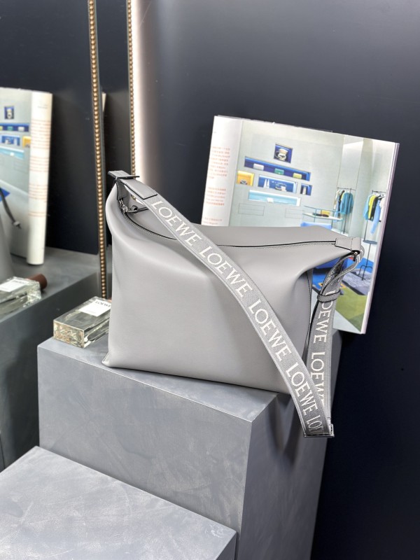 Cubi crossbody bag in supple smooth calfskin and jacquard(44*30*18cm)-007