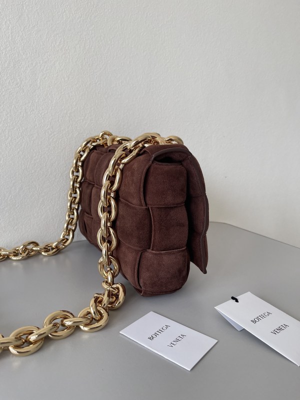 Chain Cassette Suede Intreccio Shoulder Bag(26*18*8cm)-0011