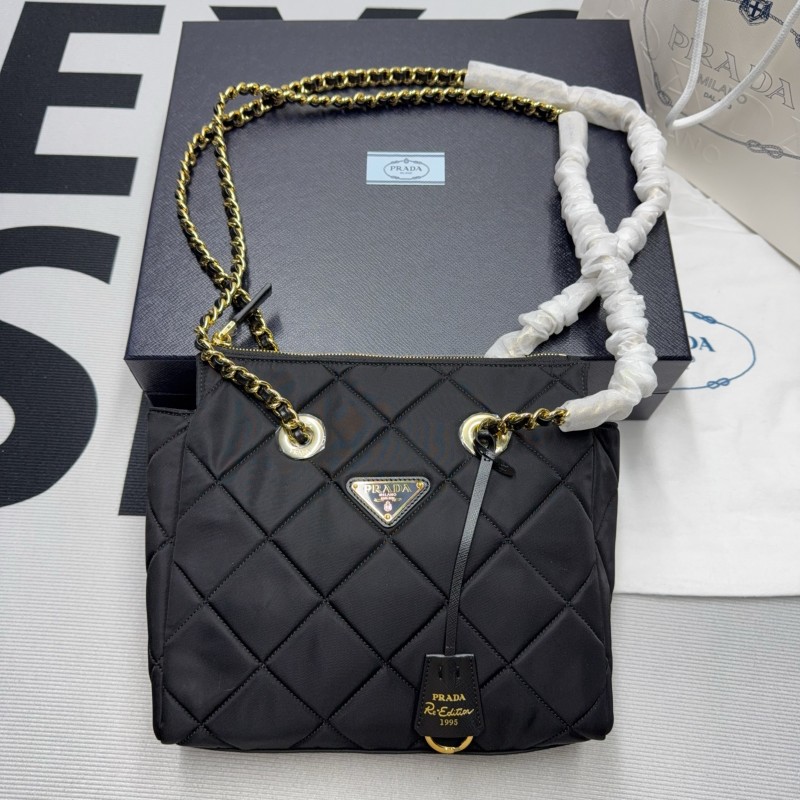 Prada Re-Edition 1995 Chaîne Re-Nylon Tote Bag(25*19*7cm)-088