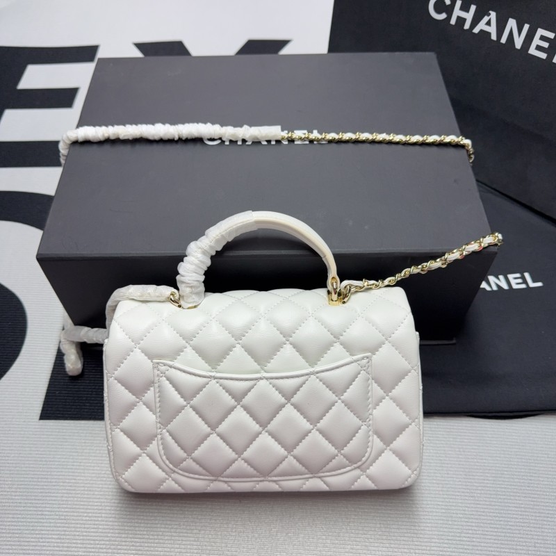 Chanel 23K Classic Flap CF with Logo Handle(20*12*7cm)-056
