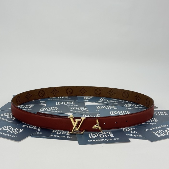 Women Pretty LV 30mm Reversible Belt M4199U