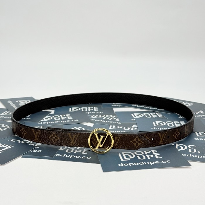 Women LV Circle 20mm Reversible Belt M0567V