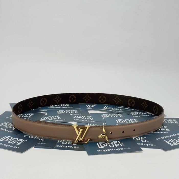 Women Pretty LV 30mm Reversible Belt M8591W