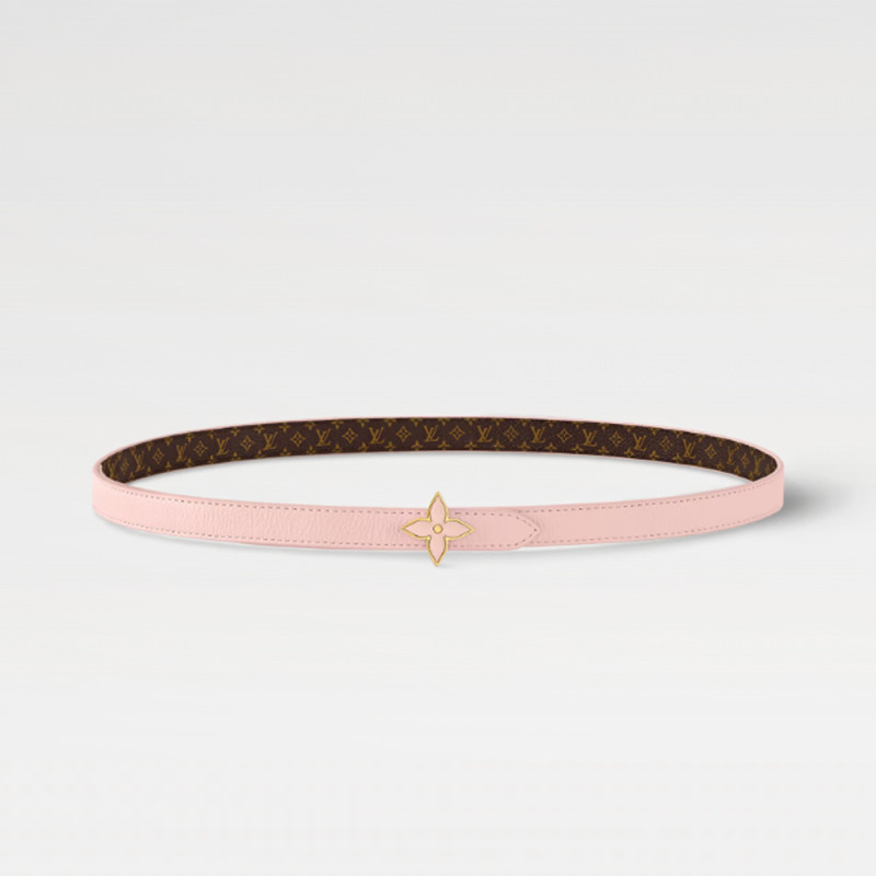 Women LV Mini Flowergram15mm Reversible Belt M8800U