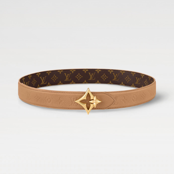Women LV Flowergram 30mm Reversible Belt M8685U