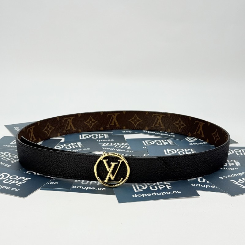 Women LV Circle 35mm Reversible Belt M0564X