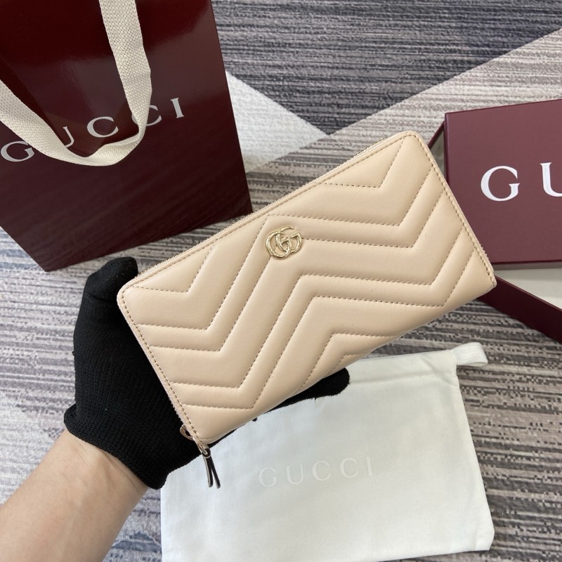 GG Marmont Zip Around Wallet “19*10.5*2CM” 062