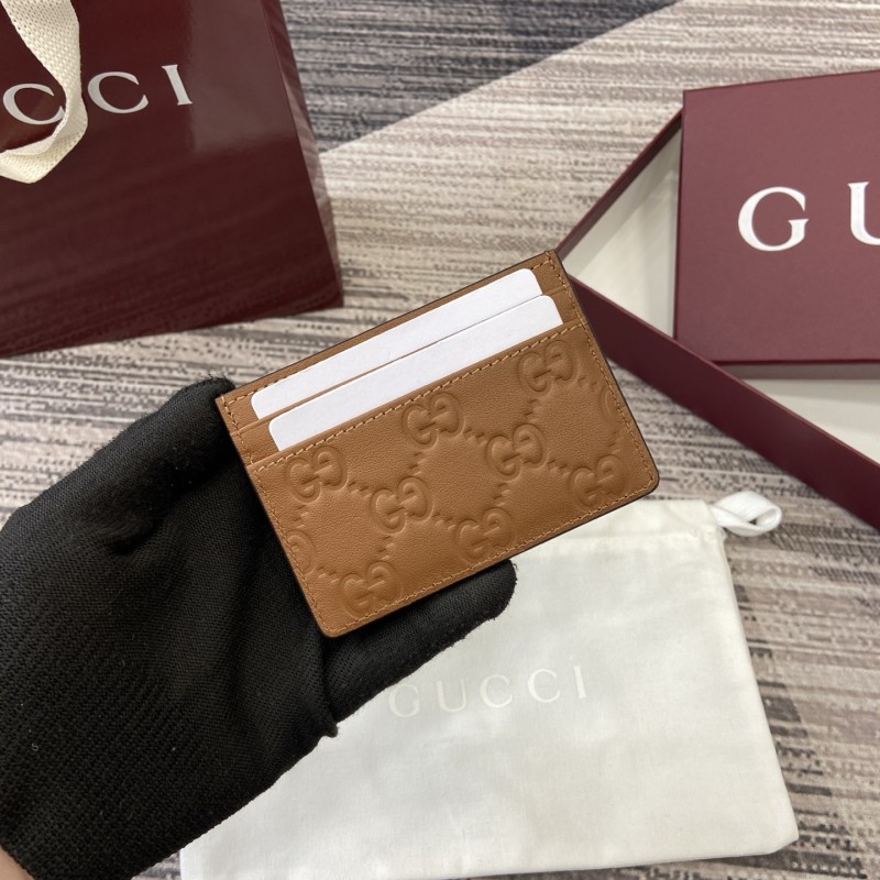 GG Emblem Card Case with Wristlet “10*8*1.5CM” 051