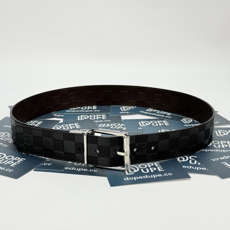 Men Damier Print 40MM Reversible M9150U