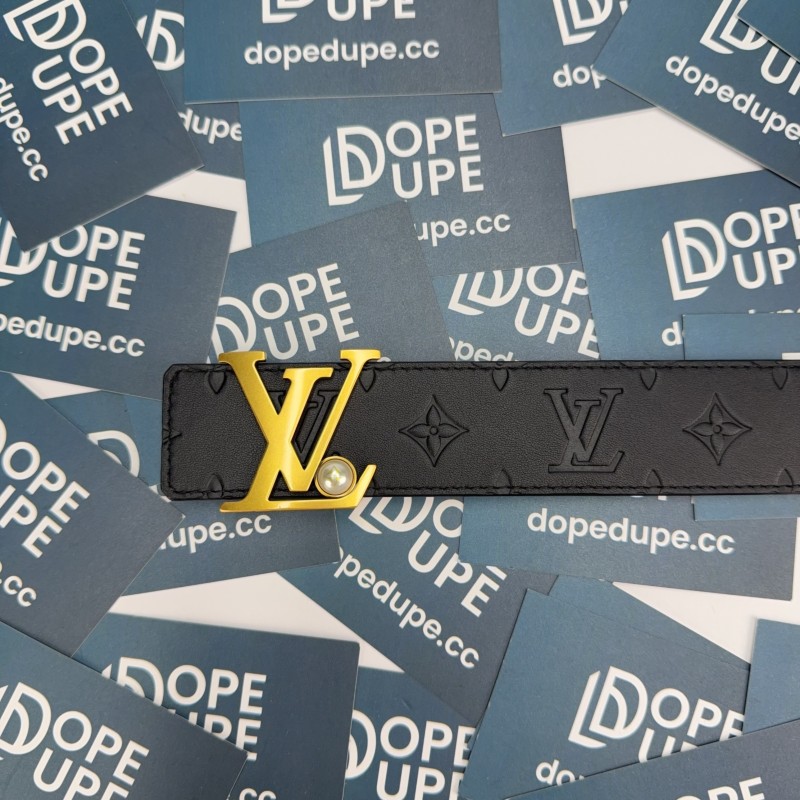 Men LV Initiales Pearls 40mm Reversible Belt M8842U