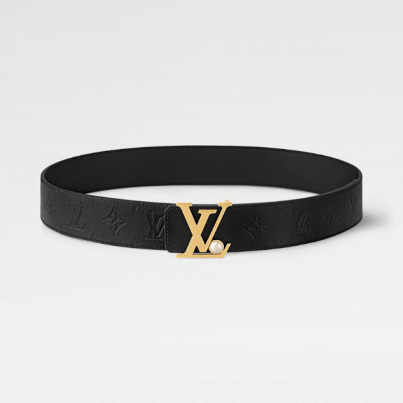 Men LV Initiales Pearls 40mm Reversible Belt M8842U