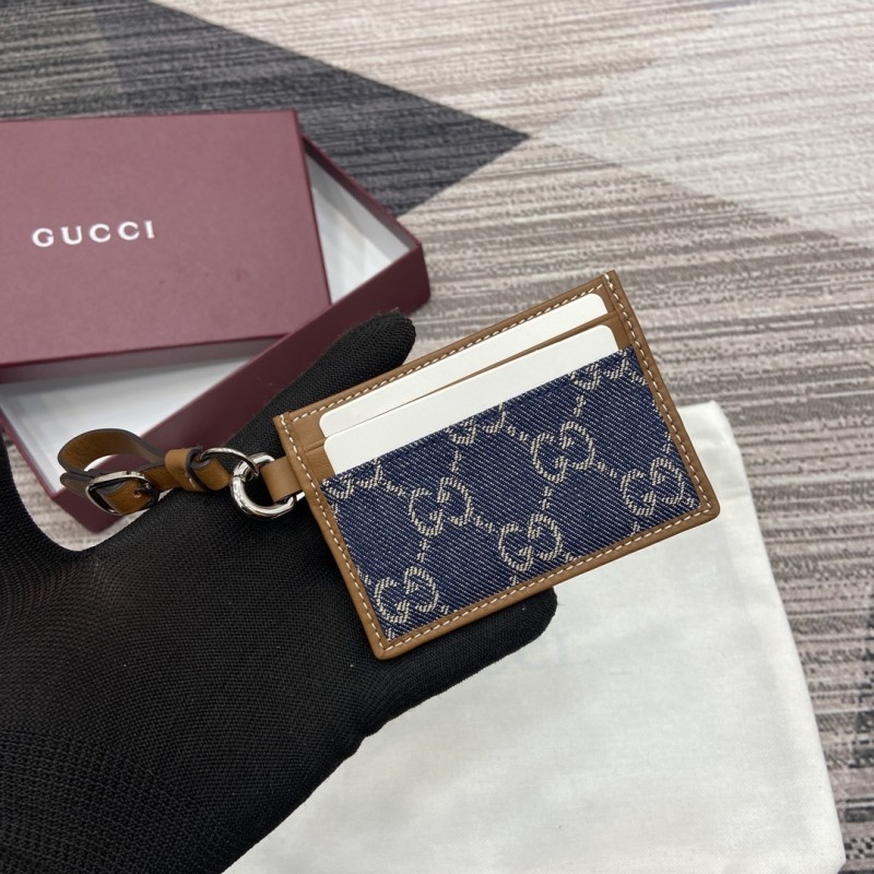 GG Emblem Card Case with Wristlet “10*8*1.5CM” 041