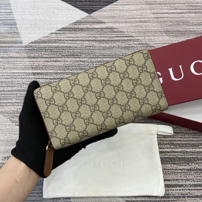 GG Emblem Zip Around Wallet “19*10.5*2.5CM” 042