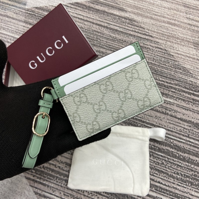 GG Emblem Card Case with Wristlet “10*8*1.5CM” 041