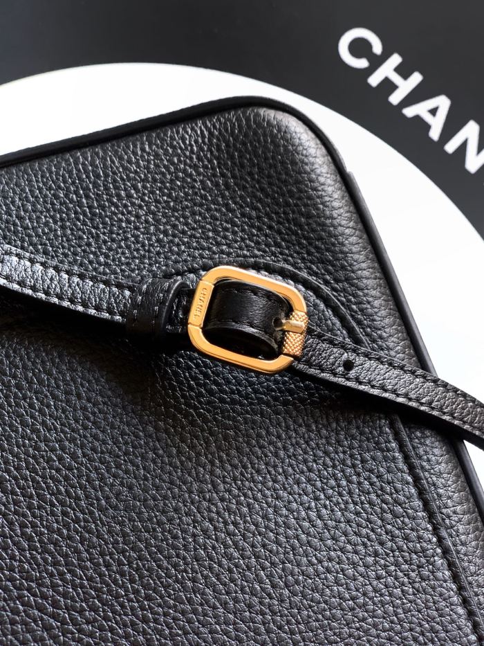 Vintage Black Caviar Single Flap Bag 33x23x11cm -059 =