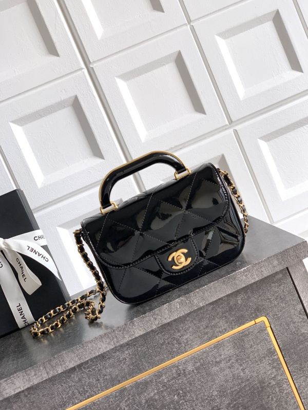 25K Mini Flap Bag with Top Handle “18x4.5x13cm”-086 =
