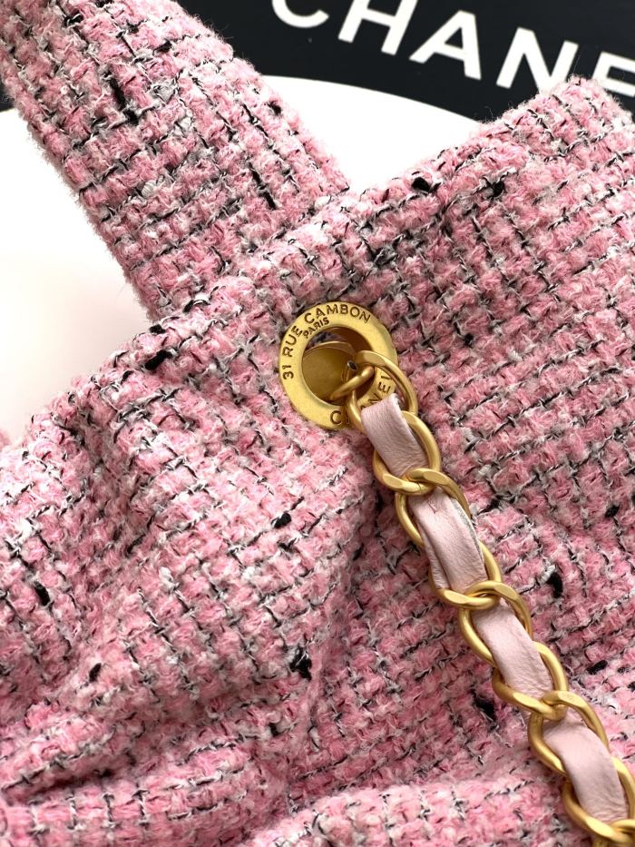 Pink Tweed Bow Bag “29x38x5cm”-007 =AS5851