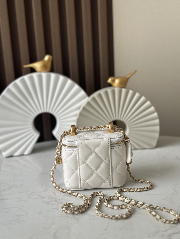 24C Mini Vanity Case with Double Pearl Crush “11cm”-085 =