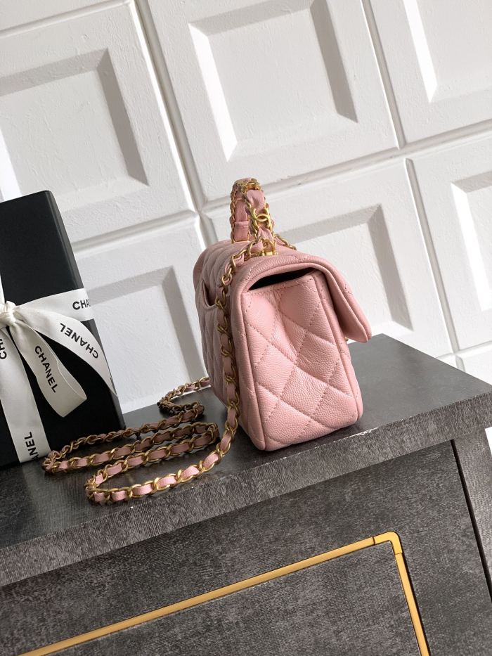 Mini Flap Bag with Top Handle “13.5x22.5x6cm”-007 =AS5145