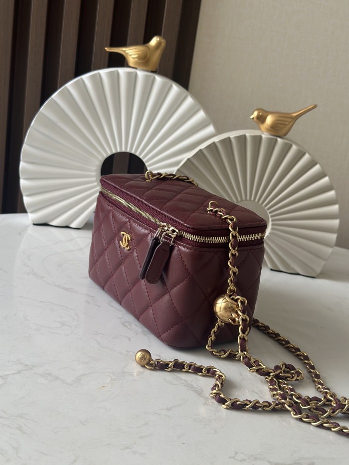 Pearl Crush Mini Vanity Bag “16x9.5x8cm”-006 =66015
