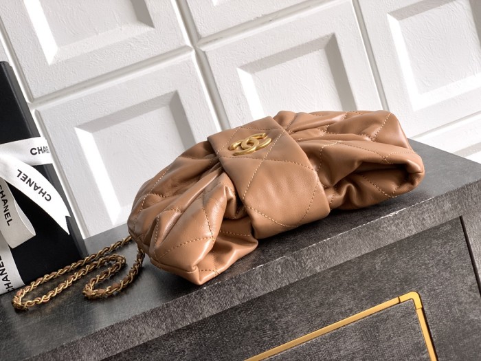 25K Caramel Bow Bag “18x26x5cm”-007 =AS5852