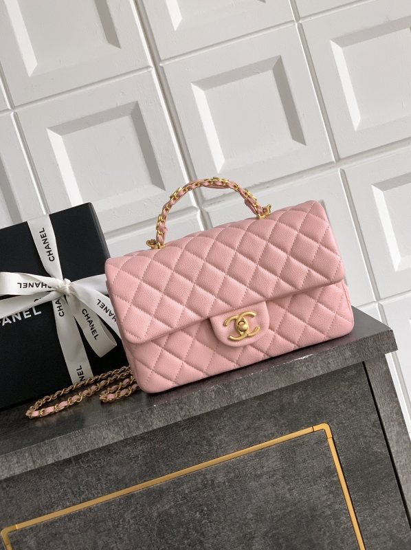 Mini Flap Bag with Top Handle “13.5x22.5x6cm”-037 =AS5145