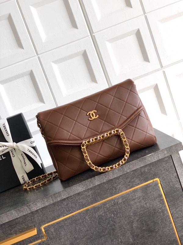 25K Large Shopping Bag with Chain Handle “28x20x6.5cm”-0301 =AS6360