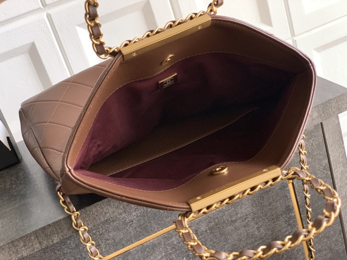 25K Large Shopping Bag with Chain Handle “28x20x6.5cm”-0301 =AS6360