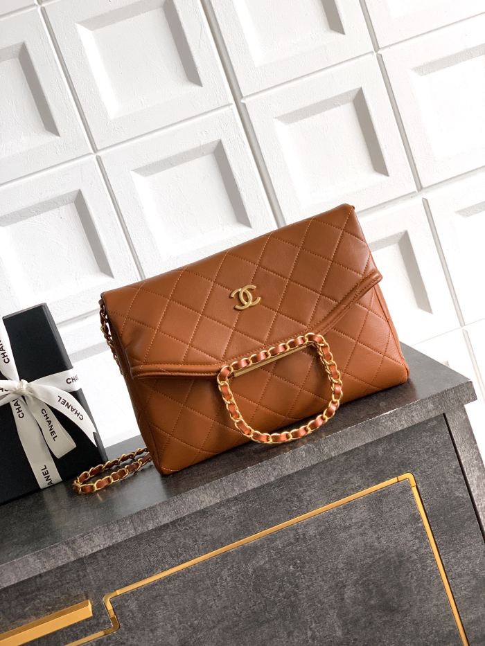 25K Large Chain Tote Bag “28x20x6.5cm”-0301 =AS5850