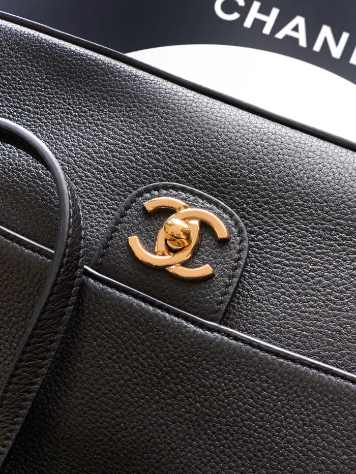 Vintage Black Caviar Single Flap Bag 33x23x11cm -059 =