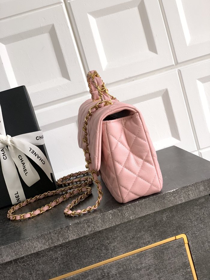 Mini Flap Bag with Top Handle “13.5x22.5x6cm”-037 =AS5145