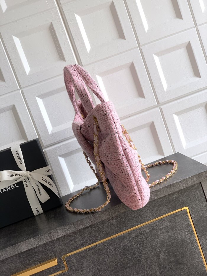 Pink Tweed Bow Bag “29x38x5cm”-007 =AS5851