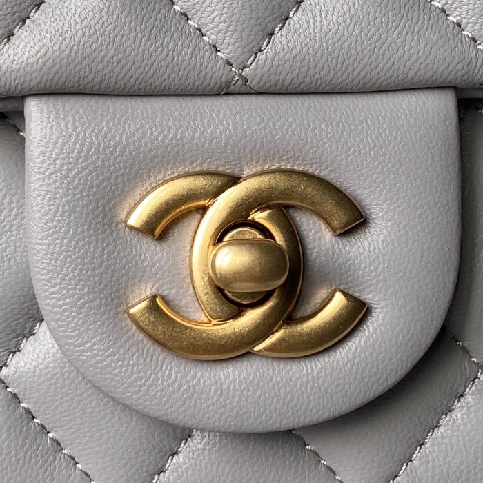 25C Mini Classic Flap Bag with Pearl Crush “17cm”-036 =AS1786