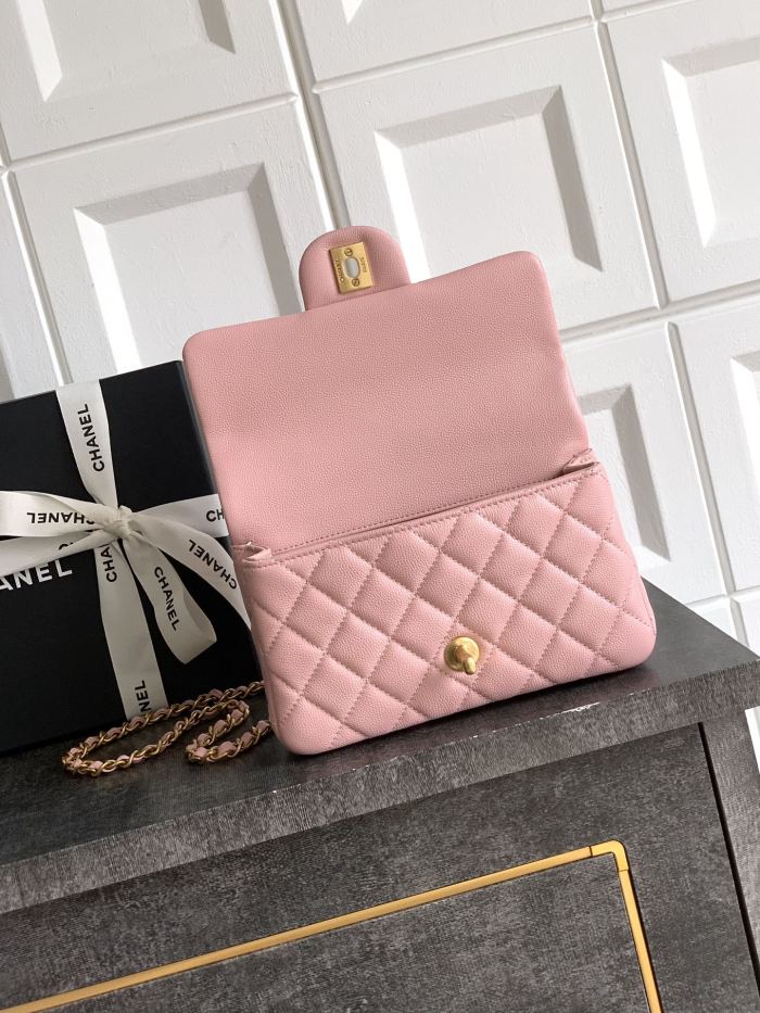 Mini Flap Bag with Top Handle “13.5x22.5x6cm”-007 =AS5145