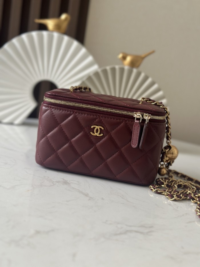 Pearl Crush Mini Vanity Bag “16x9.5x8cm”-006 =66015