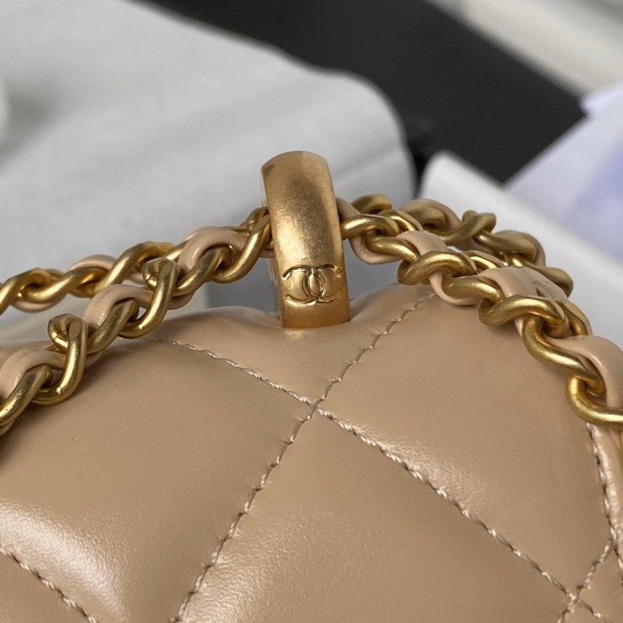 24C Medium Flap Bag with Adjustable Ball Chain “22x14.5x8cm”-007 =AS2649