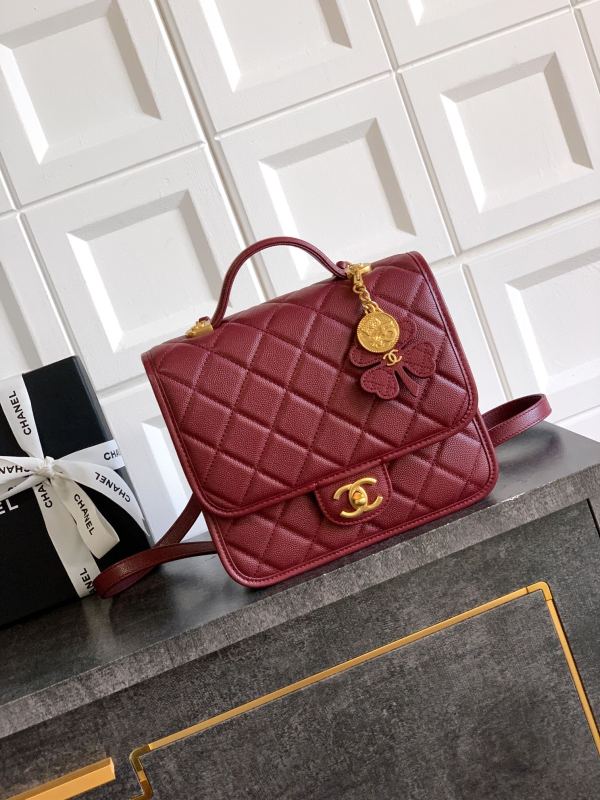 25B Clover & Coin Charm Backpack “22x19.5x7cm”-087 =5715