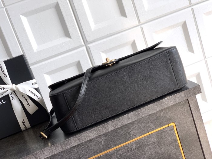 Vintage Black Caviar Single Flap Bag 33x23x11cm -059 =