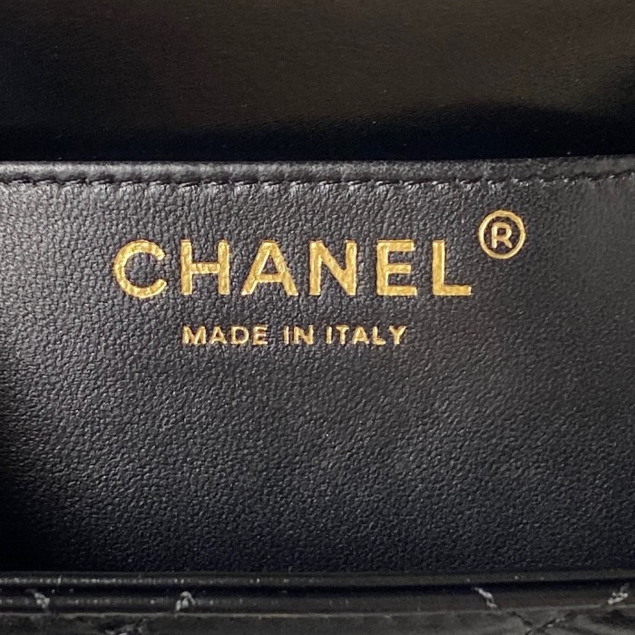 24C Small Flap Bag with Adjustable Double Ball Chain “12x19x8cm”-086 =AS2615