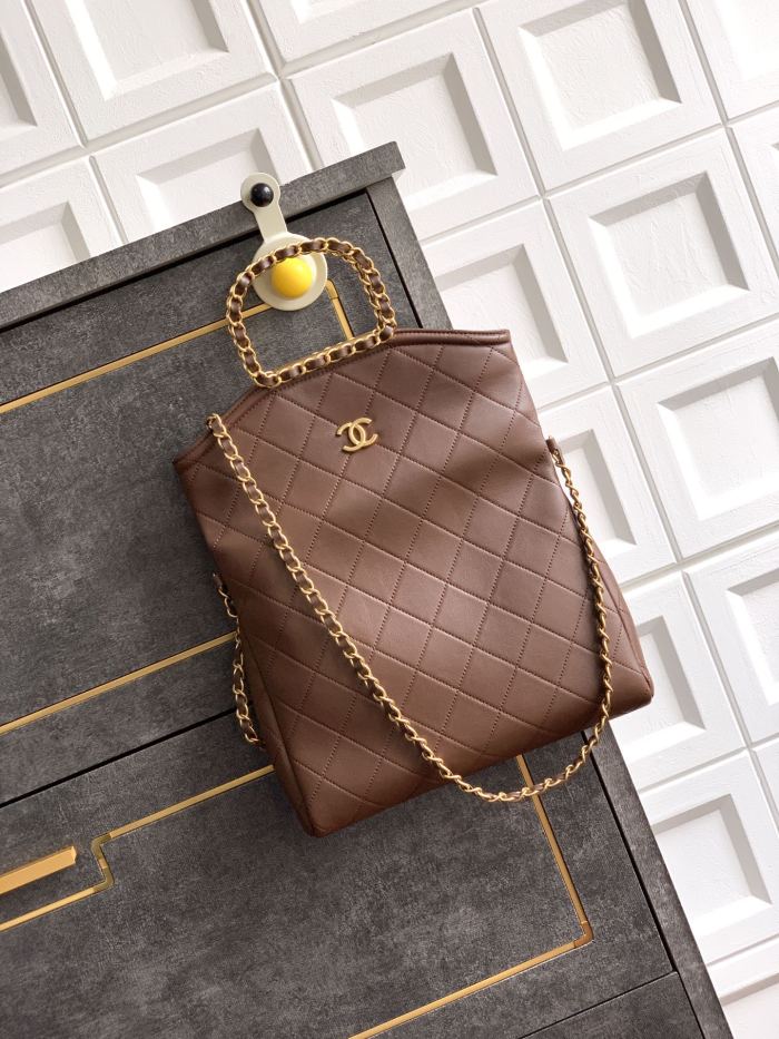 25K Large Shopping Bag with Chain Handle “28x20x6.5cm”-0301 =AS6360