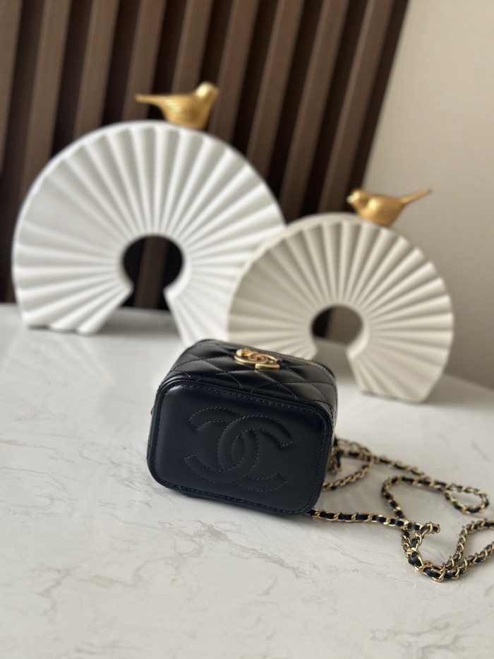 24C Mini Vanity Case with Double Pearl Crush “11cm”-085 =