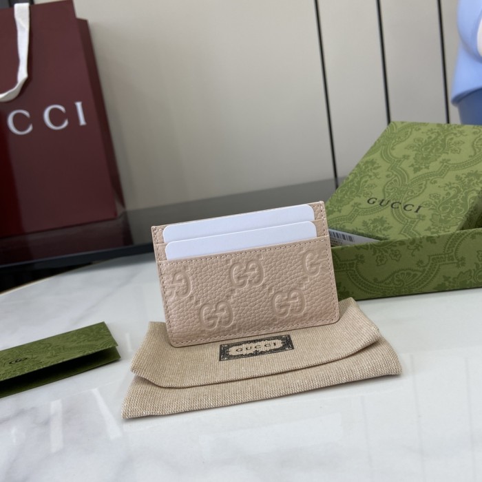 GG Embossed Leather Card Holder “10*7CM” 041