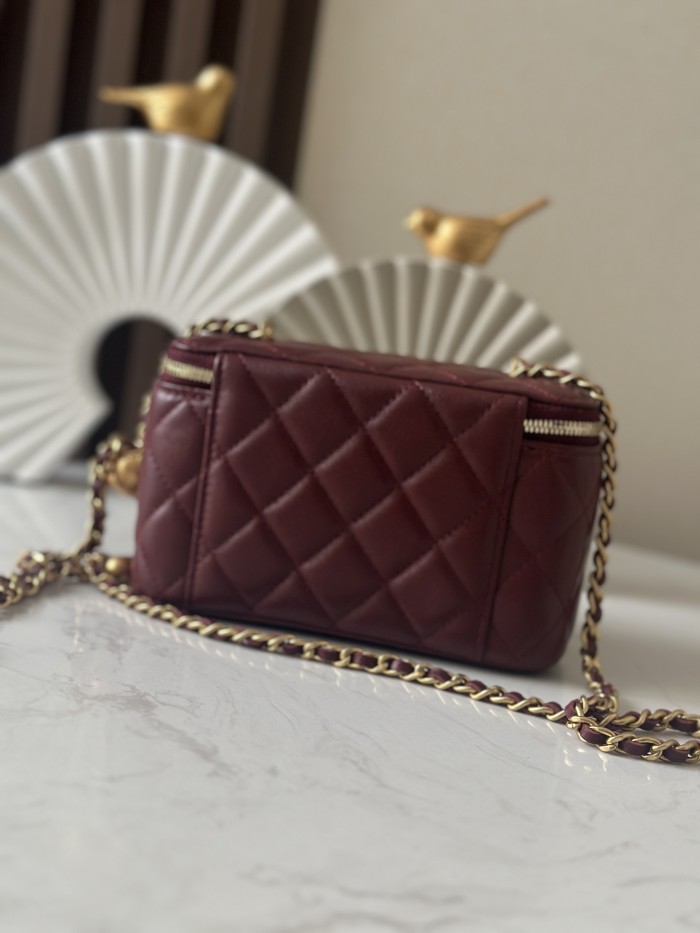 Pearl Crush Mini Vanity Bag “16x9.5x8cm”-006 =66015
