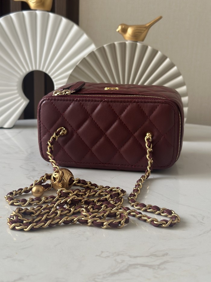 Pearl Crush Mini Vanity Bag “16x9.5x8cm”-006 =66015