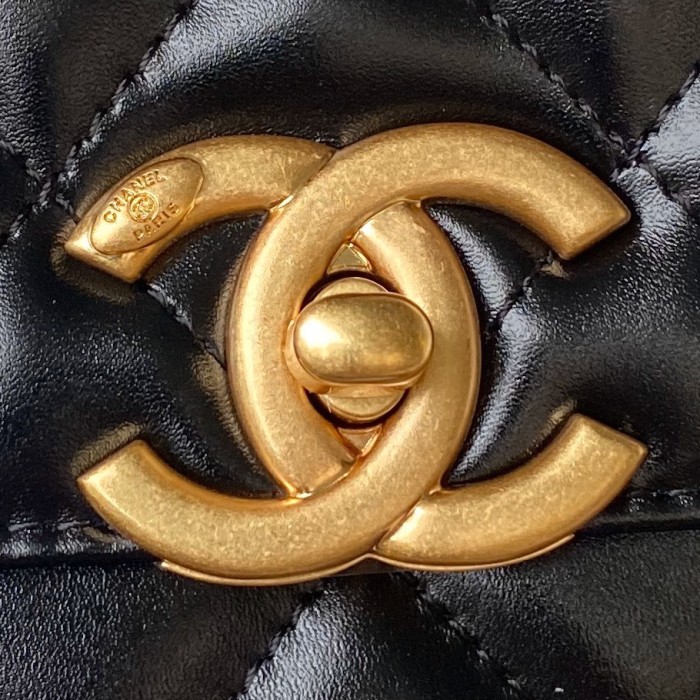 24C Medium Flap Bag with Adjustable Ball Chain “22x14.5x8cm”-007 =AS2649