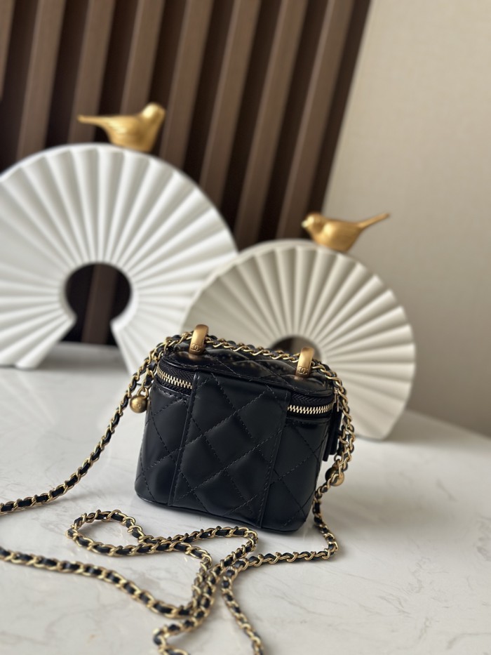 24C Mini Vanity Case with Double Pearl Crush “11cm”-085 =