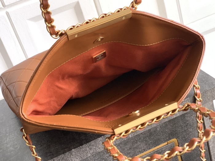25K Large Chain Tote Bag “28x20x6.5cm”-0301 =AS5850