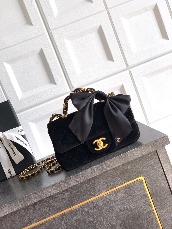 Mini Flap Bag with Top Handle “13x20x6cm”-057 =AS5875
